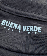 Inside neck label on black cotton